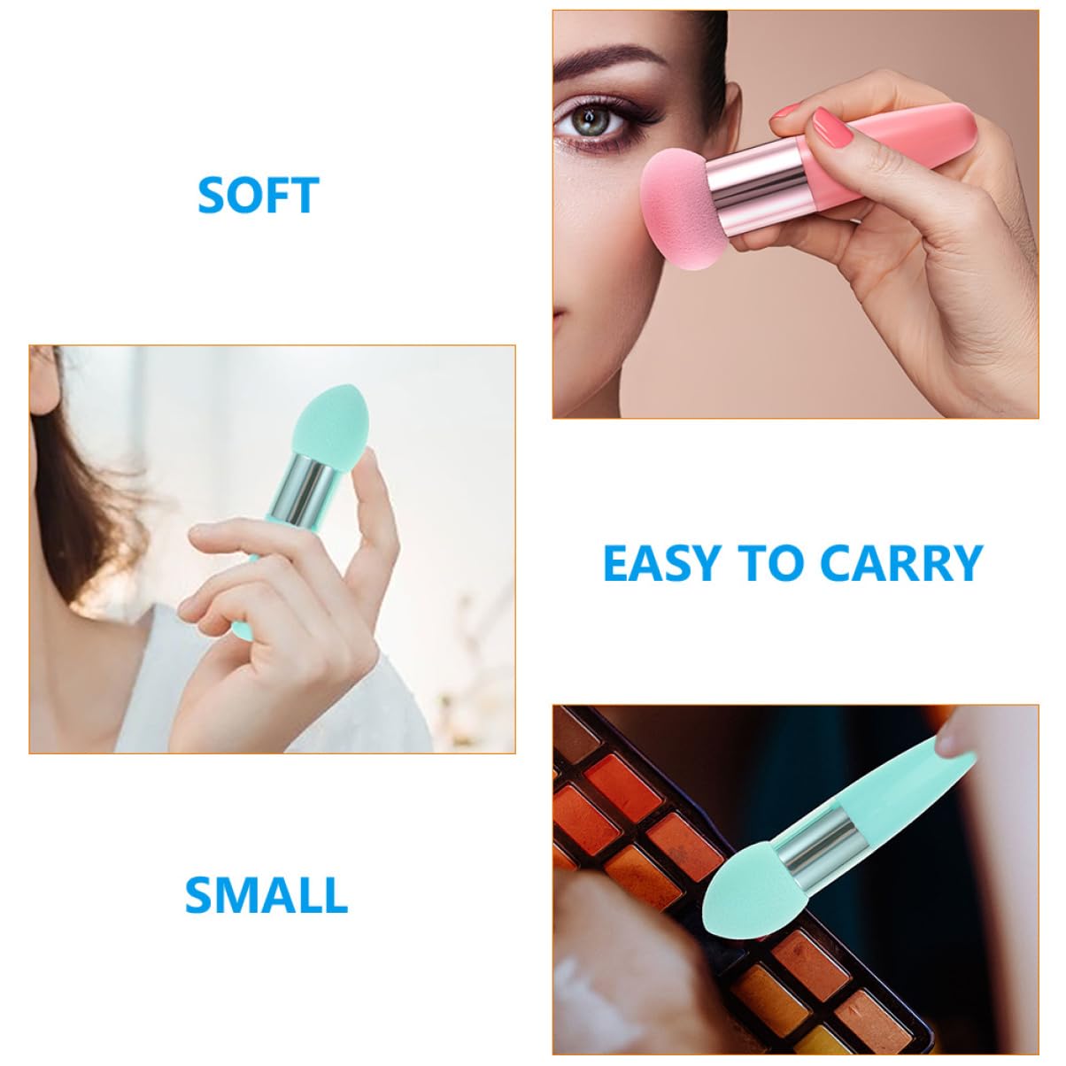 minkissy 24stücke Teiliges Beauty Makeup Stifte Mit Ergonomischem Griff Professionelle Makeup Schwämme Für Foundation Und Concealer Tragbare Kosmetikwerkzeuge