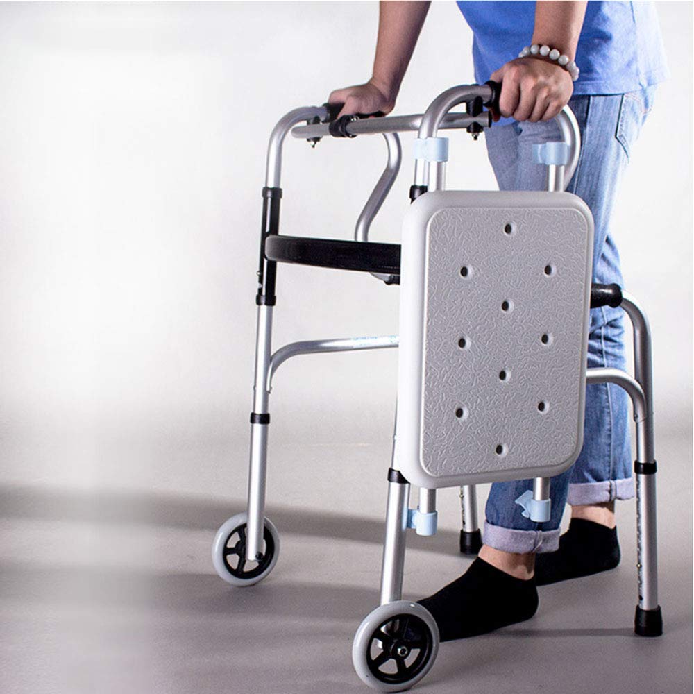 MU Mayor Que Recorre Walker Aleación de Aluminio Discapacitados Stick - Muleta Mayor Que Recorre Walker Aleación de Aluminio Discapacitados Palo Equipo Médico Trekking Polo Equipo de Rehabilitación