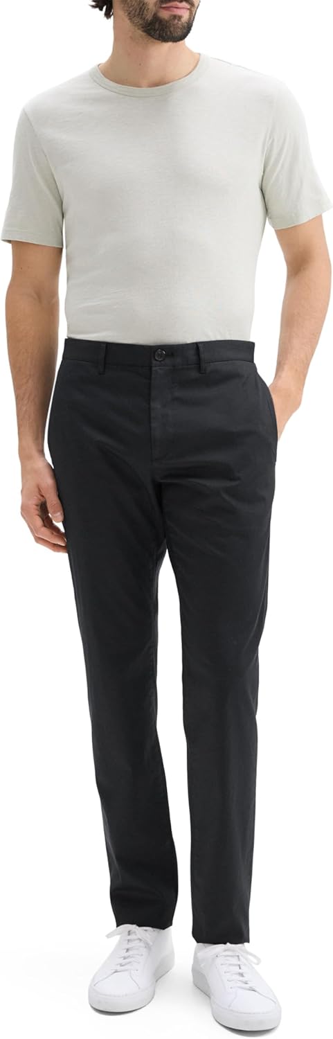 Theory Men Zaine SW ST Pant in Hanson Twill, Black - Image 3