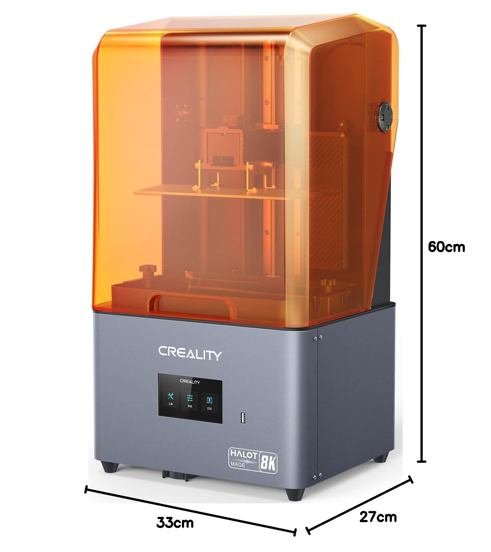 Creality Halot-Mage Żywiczna drukarka 3D, rozdzielczość 8K, monochromatyczny ekran LCD 10,3 Zoll, fotoutwardzalna drukarka żywiczna UV z precyzyjnym zintegrowanym światłem, szybkie drukowanie