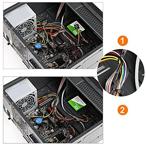 Honyear Zip Ties 500 Pcs Nylon Cable Zip Ties With Self-Locking 4/5/6/8/10 Inch, Black, Uv Resistant, Heavy Duty #TOP5