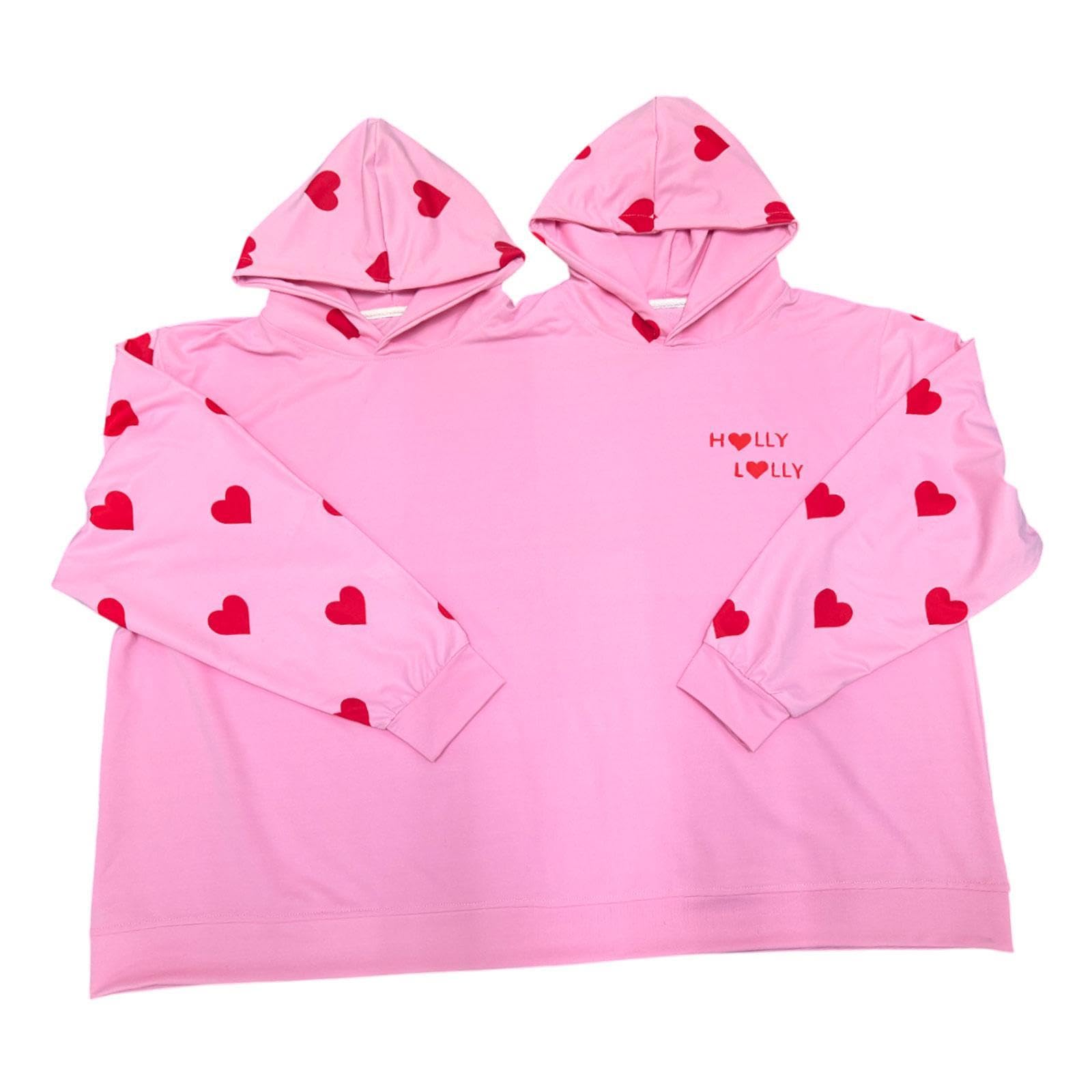 VISTORA Couples Hoodie Long Sleeve Outerwear Fashion Heart Pattern Two Person Hoodie|Womens Clothing|Sweats & Hoodies-image-24