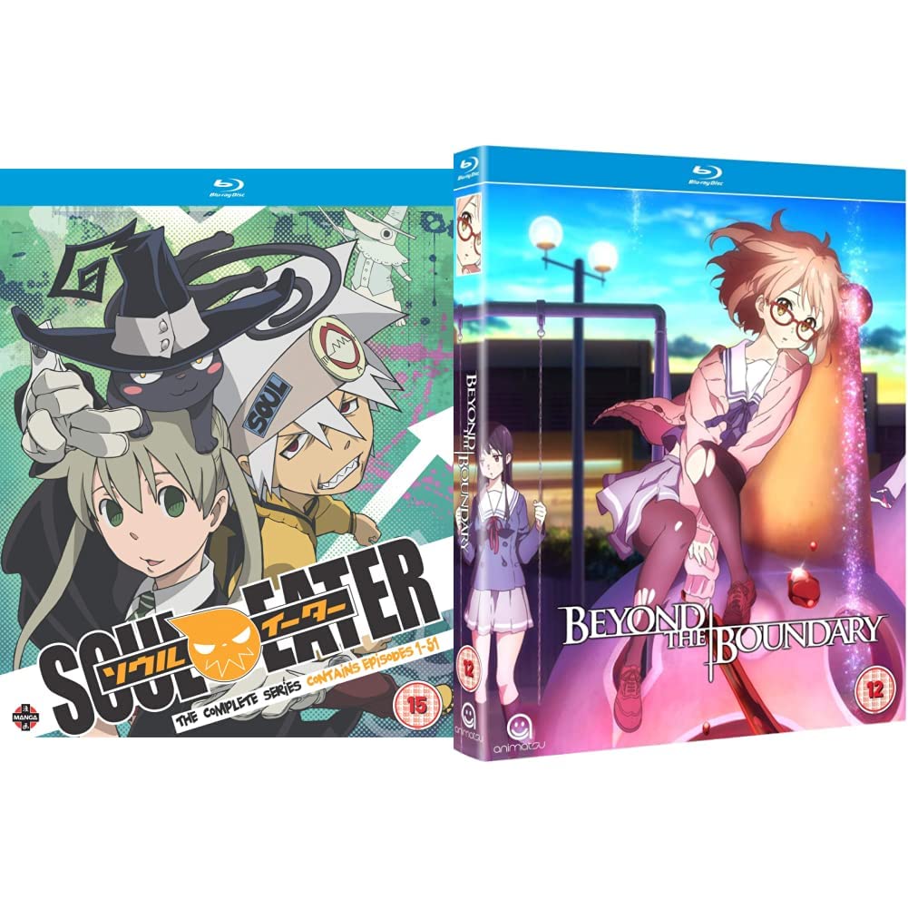 Manga Entertainment Soul Eater Complete Series Box Set (Episodes 1-51) [Blu-ray] & Beyond The Boundary: Complete Season Collection [Blu-ray]