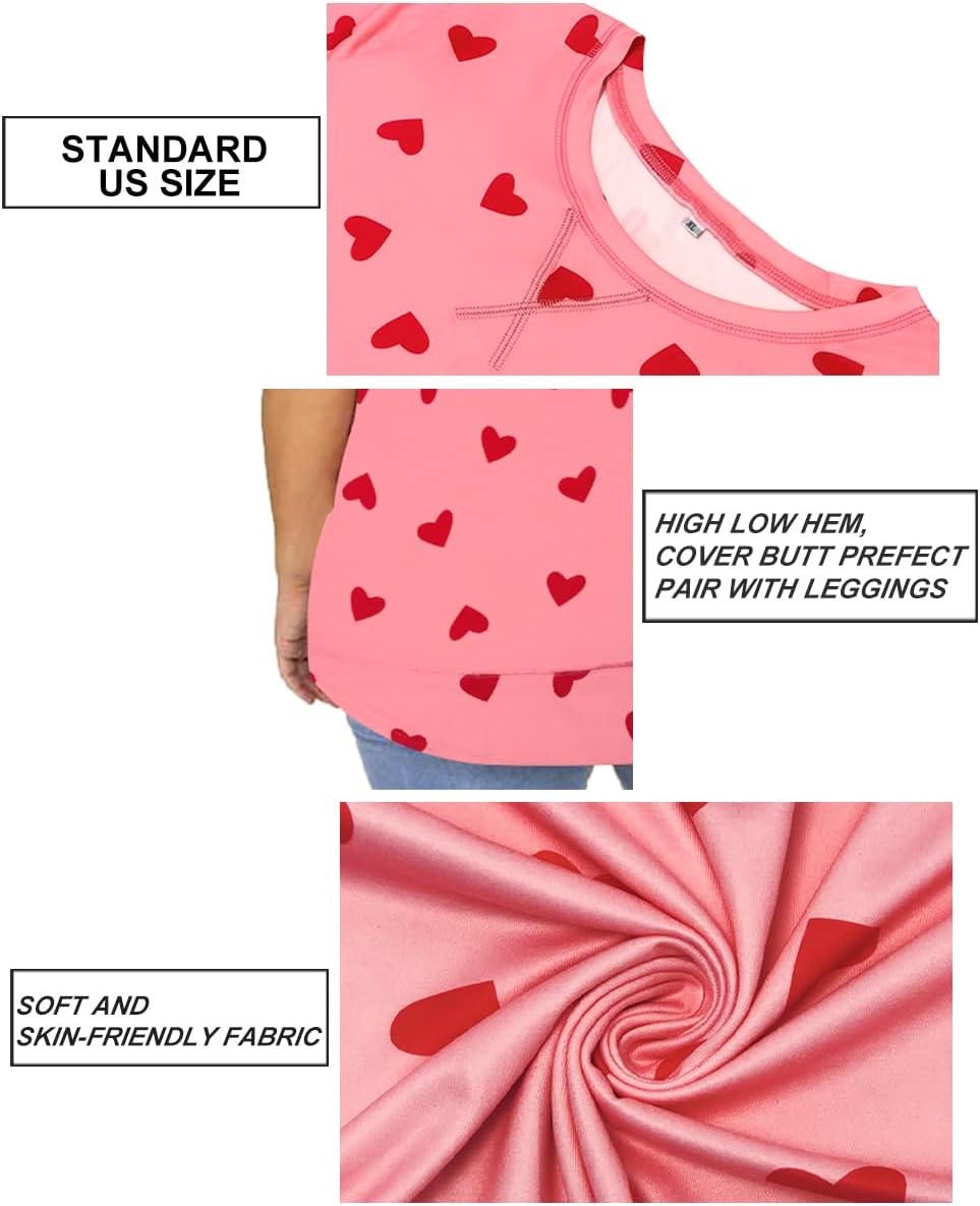 CARCOS Plus Size Tops for Women Short Sleeve Shirt Summer Star/Leopard/Tie Dye/Flower Crewneck Pullover Tunic XL-5XL - Image 5