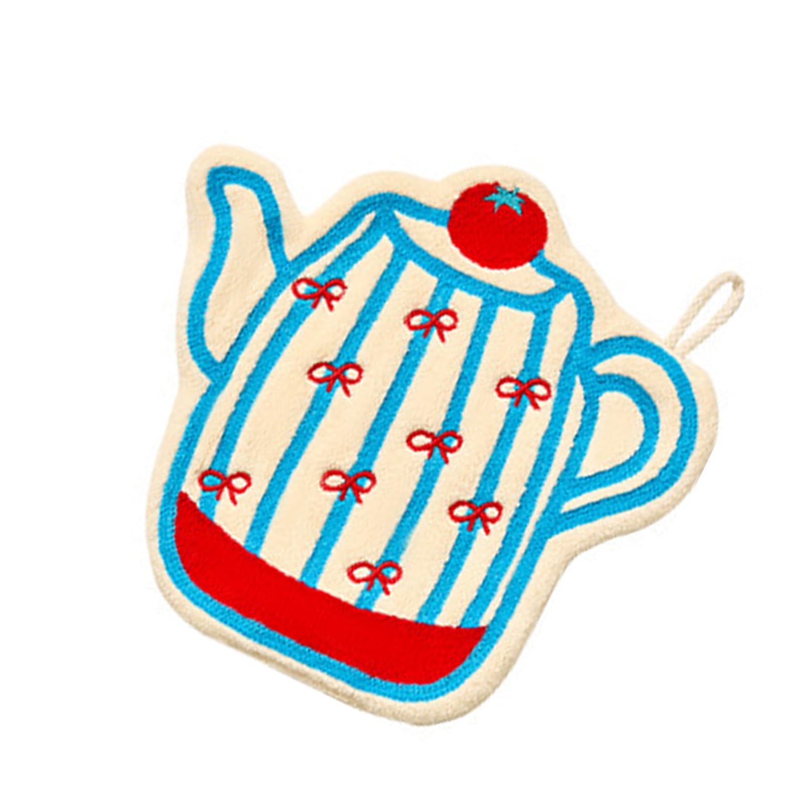 Super Absorbent Fleece Hand Towel for Fast Drying Gentle on Skin with Hanging Loop Ideal for Home Kitchens and Bathroom Cartoon Hanging Hand Towel