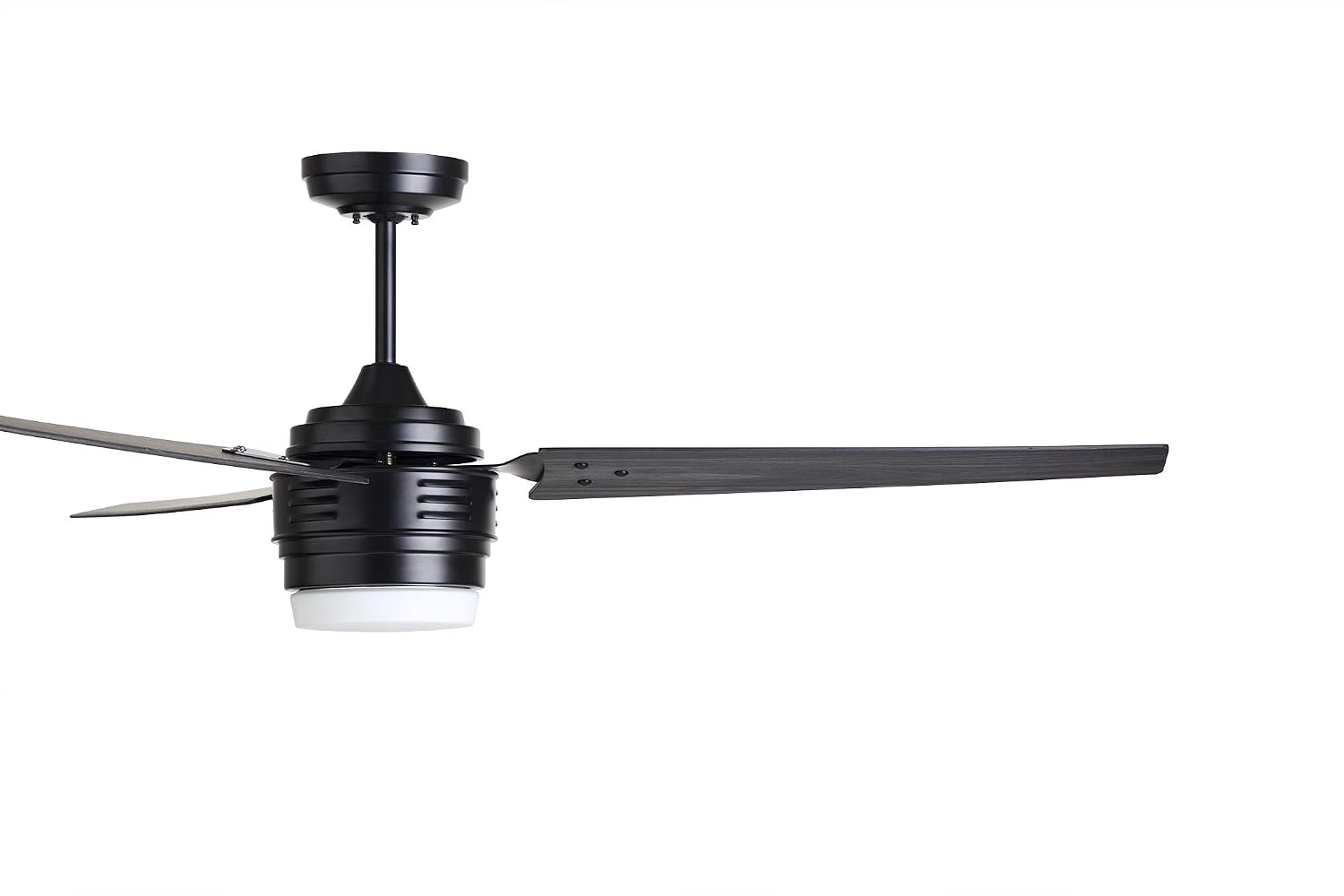 Discount 80% Luminance 4th Avenue LED Ceiling Fan | Large 60 Inch Fixture with Dimmable Lighting and Wall Control | Contemporary Design with Downrod for Overhead Hanging, Vintage Steel