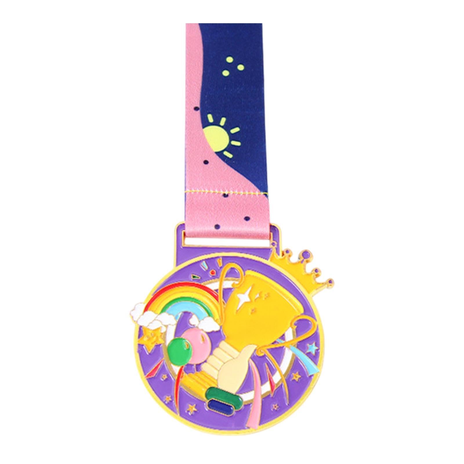 Award Medal with Neck Ribbon for Sports Themed Party Talent Show Kids Adults Gold-image-15