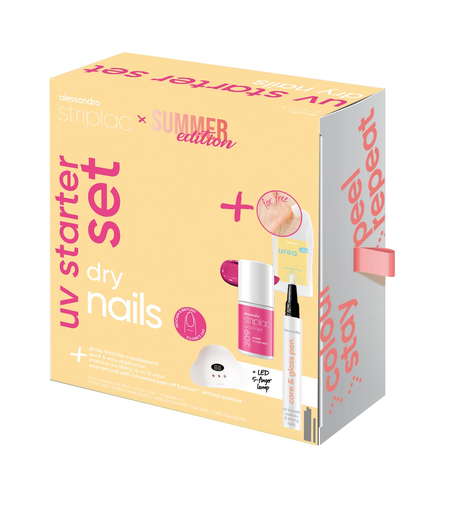 alessandro Striplac UV Starter Set dry nails Summer Edition