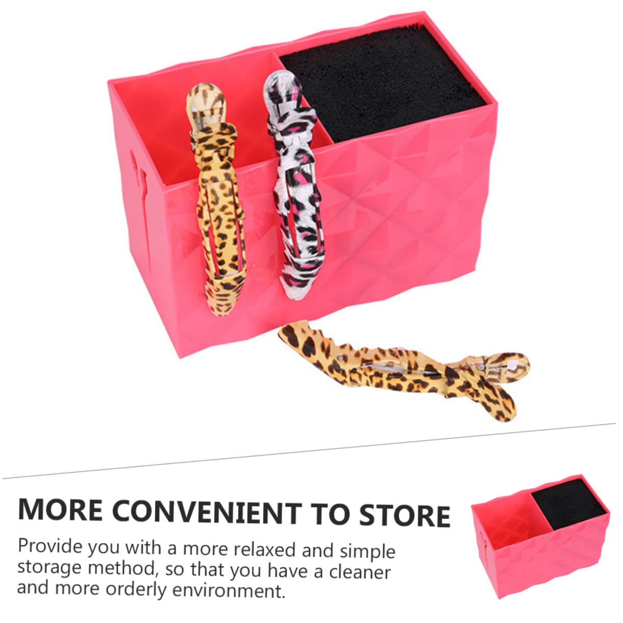 MUSISALY Haircut Tool Holder Barber Storage Holder Pink Hairdressing Organizer for Salon