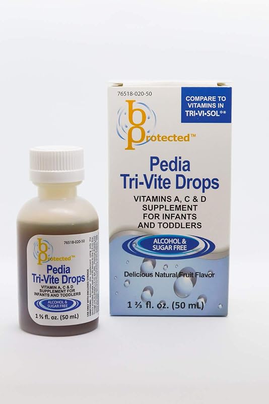 Szong Suplemento de vitaminas A, C e D em gotas, 3 frascos de 50 mL