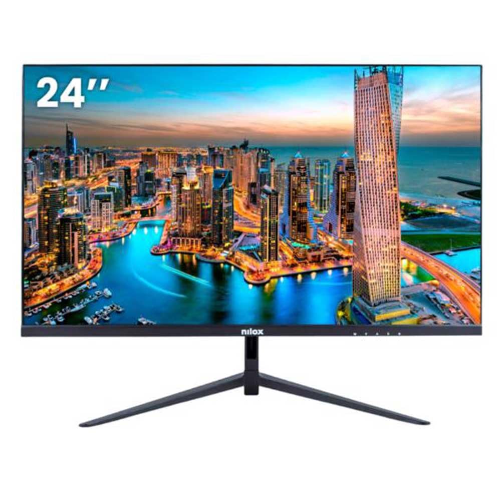 Nilox NXM24FHD111 Monitor 24 Inches, Full HD, 100Hz Gaming Display, Computer Screen with VESA Support 75x75mm, VA Technology, Monitor PC with VESA Support 75x75mm
