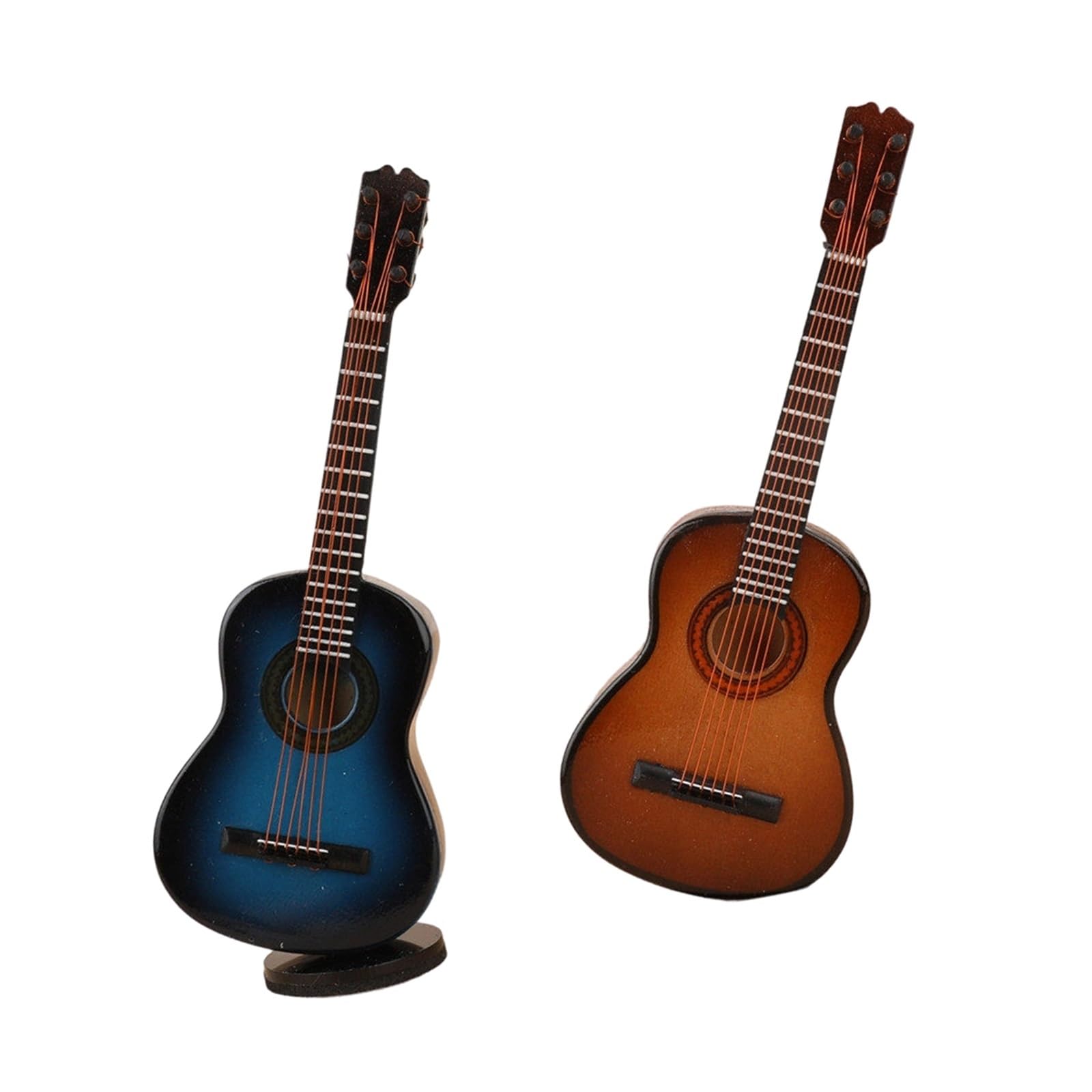 ZXFJYUIP Musical Instrument Figurines Piano Models Folk Guitars Saxophones French Horns Drum Set(3)