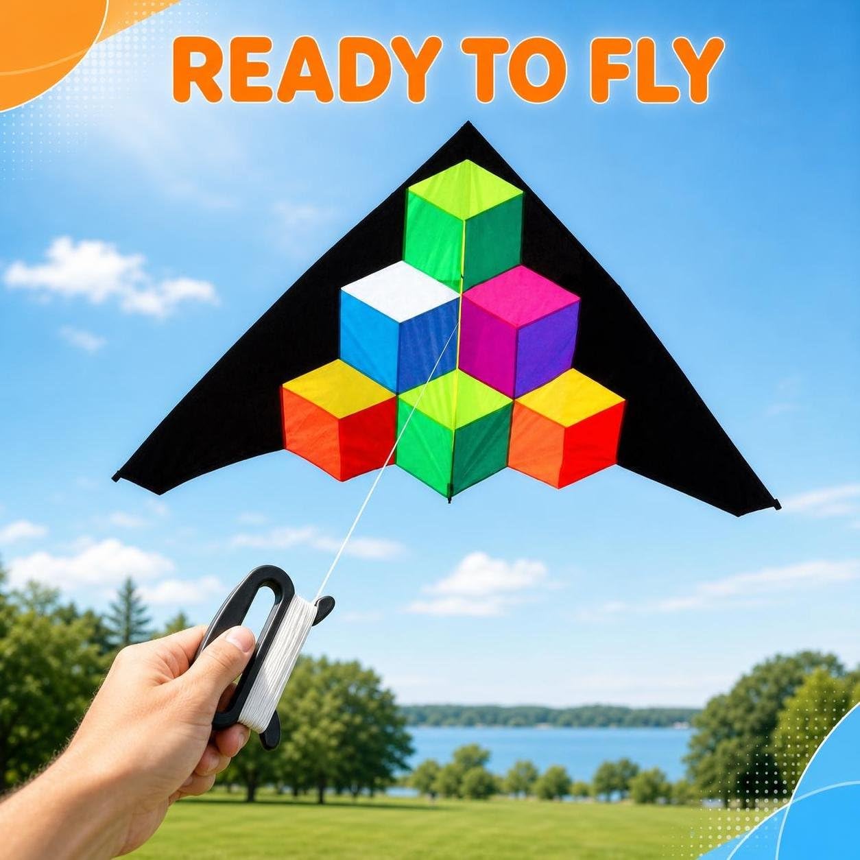 Grand cerf-Volant Sport pour Adultes et débutants en Plein air, pour l'été - pour Le Jeu