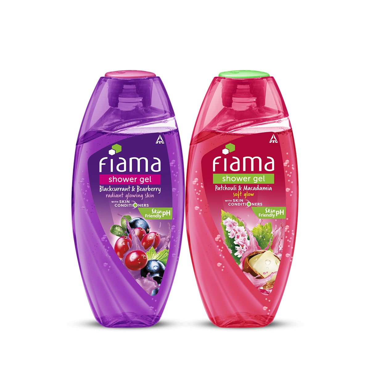 Fiama Shower Gel Patchouli & Macadamia And Blackcurrant & Bearberry Body Wash With Skin Conditioners, 250 Ml Bottle (Pack Of 2)-image-4