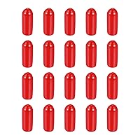 Vista 15 de DMiotech Paquete de 20 protectores de rosca de tornillo negros de 0.354 in de diámetro interior, tapas de goma para pernos de tornillo, tubería