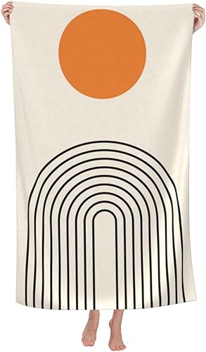 Toalla de playa mágica de astrología mágica con luna y estrella, grande, suave, absorbente, de secado rápido, toallas de baño de gran tamaño para