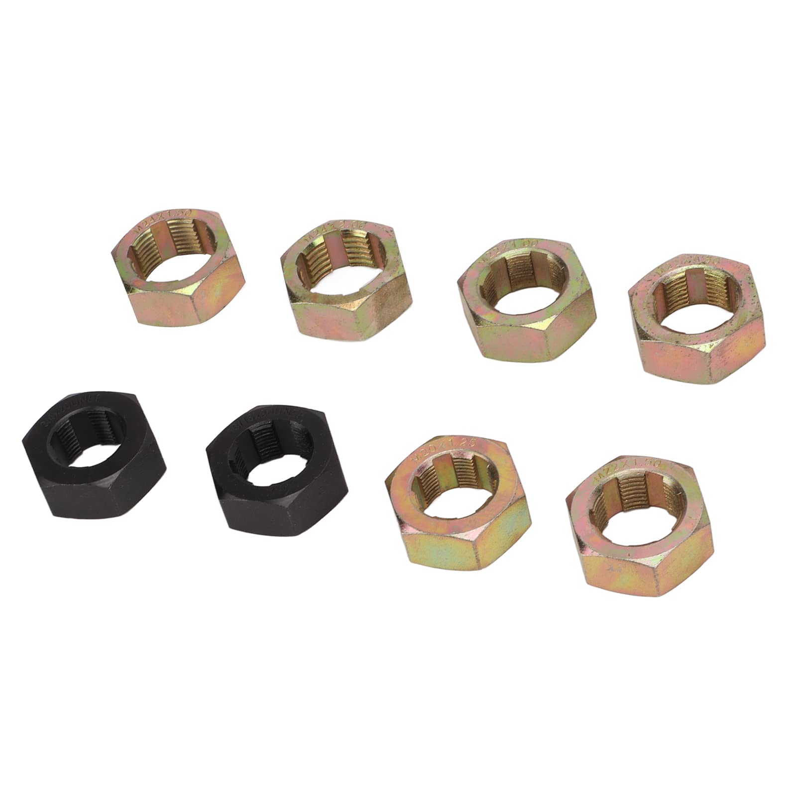 Set di strumenti di ricostruzione del mandrino dell'asse 8 pezzi Kit di riparazione della filettatura di grado professionale in acciaio al carbonio per la manutenzione del veicolo