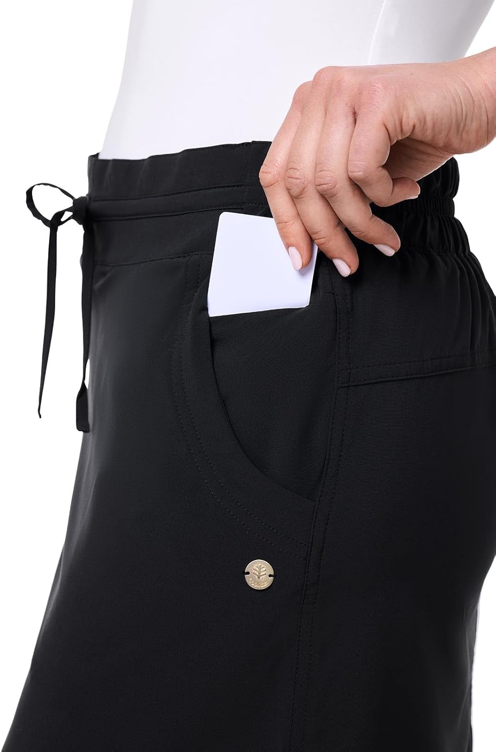 Travel Skort with Built-in Shorts & Drawstring - UPF 50+ Sun Protection - Mendocino