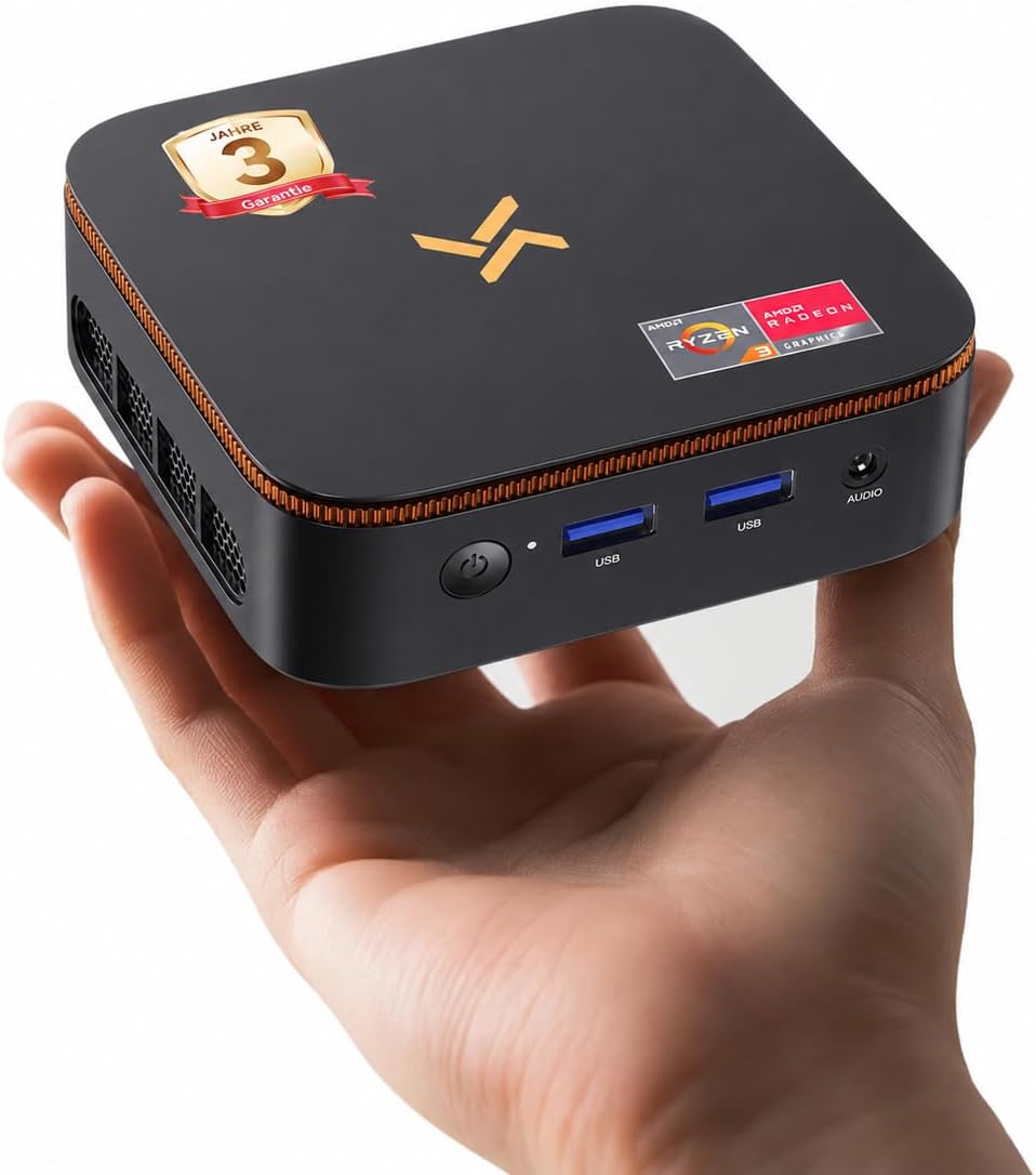 Huidun H50 Mini PC W-11 Pro, Intel Twin Lake N150 (Upgraded N97/N100), 8GB RAM 256GB SSD Mini Computer, 4K @ 60Hz UHD, WiFi 6, BT 5.2, USB/HDMI/DP for Business/Home Cinema