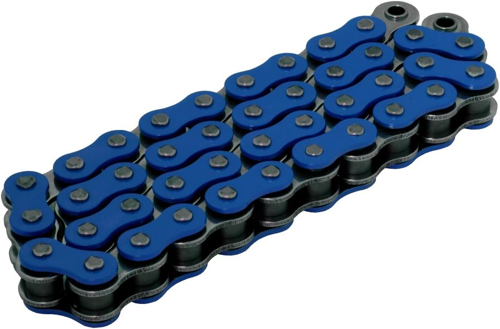 RK Racing Chain BB520XSO-120 Blue/Steel 120 Link X Ring Chain with Connecting Link