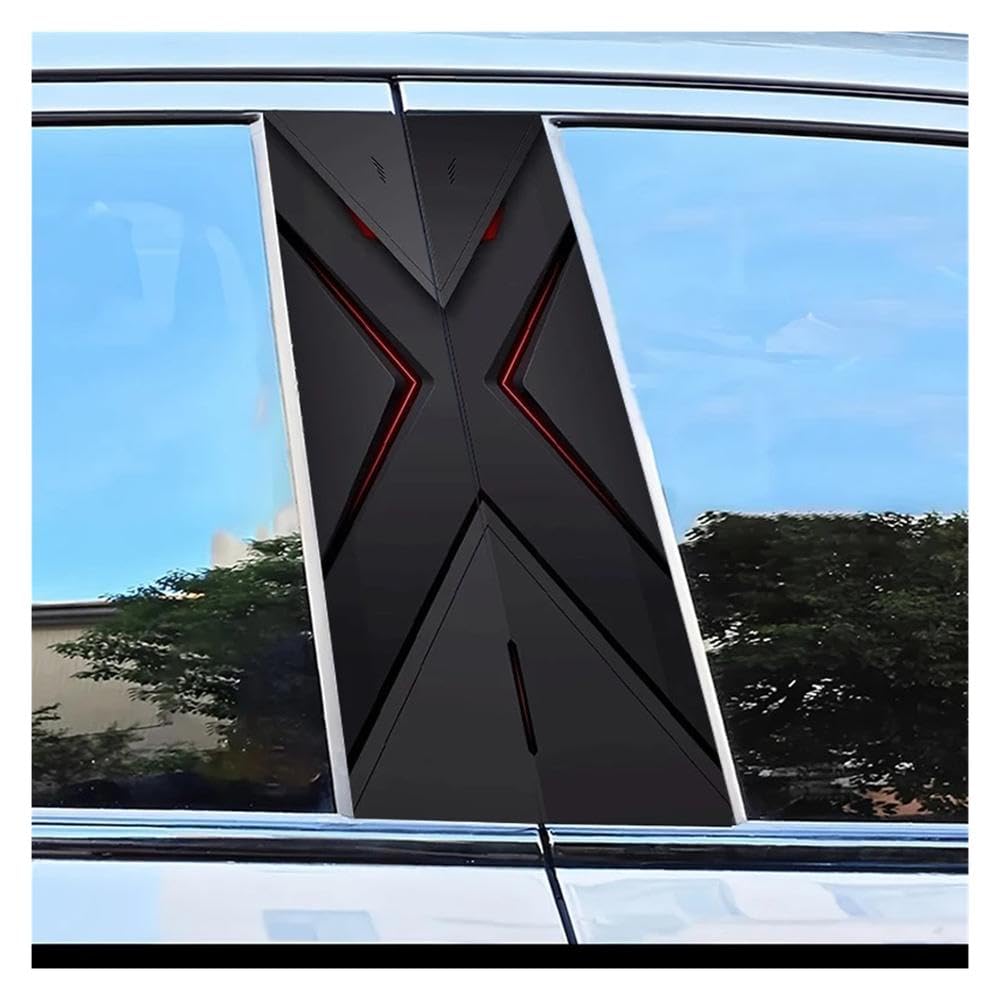 Dabhuoc One Color Car Parts 2Pcs Car Door Post Decals Devil's Eye Scratch Protection