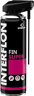 Interflon Fin Super Industrial Oil Lubricant Spray - Penetrating Dry Film Lubricating Oil - Teflon Free and PFAS Free- 300ml Aerosol Spray, Industrial Strength Chain Oil