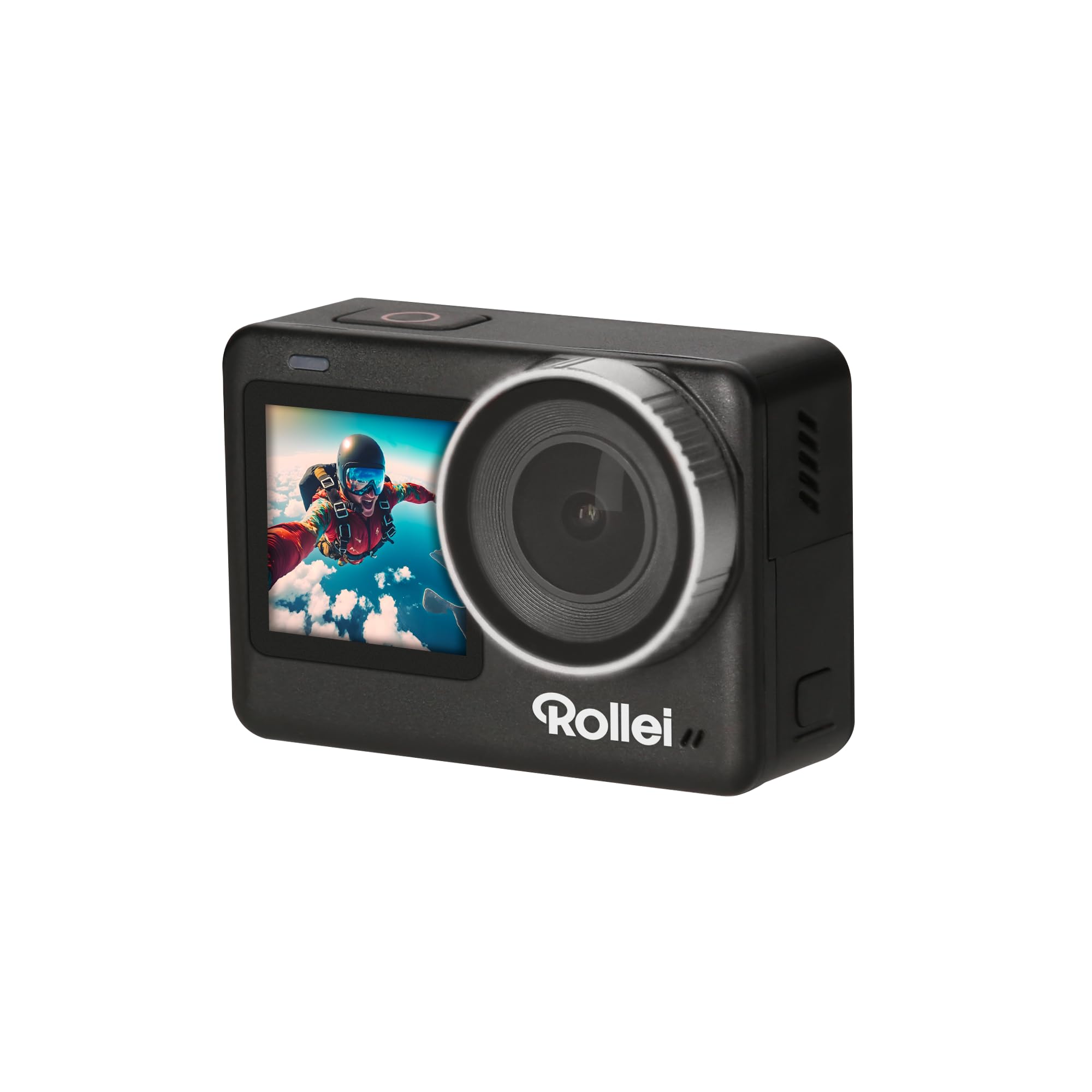Rollei Action One Lite: la tua azione, la tua perfezione Cattura video 4K, foto da 20MP con 2 display, stabilizzazione dell'immagine e modalità creative. Controllo touch screen e app per scattare