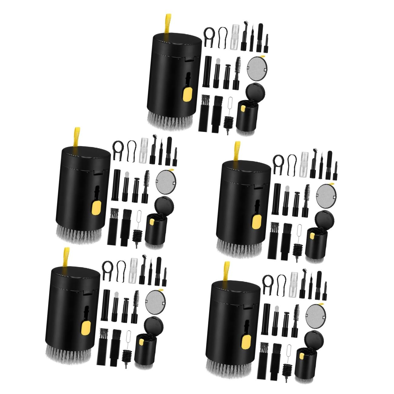 HOMSFOU 5juegos Kit De Limpieza De Dispositivos Electrónicos Herramienta De Limpieza para Teclados Auriculares y Cámaras Almacenamiento Conveniente Uso Seguro Superficies Delicadas