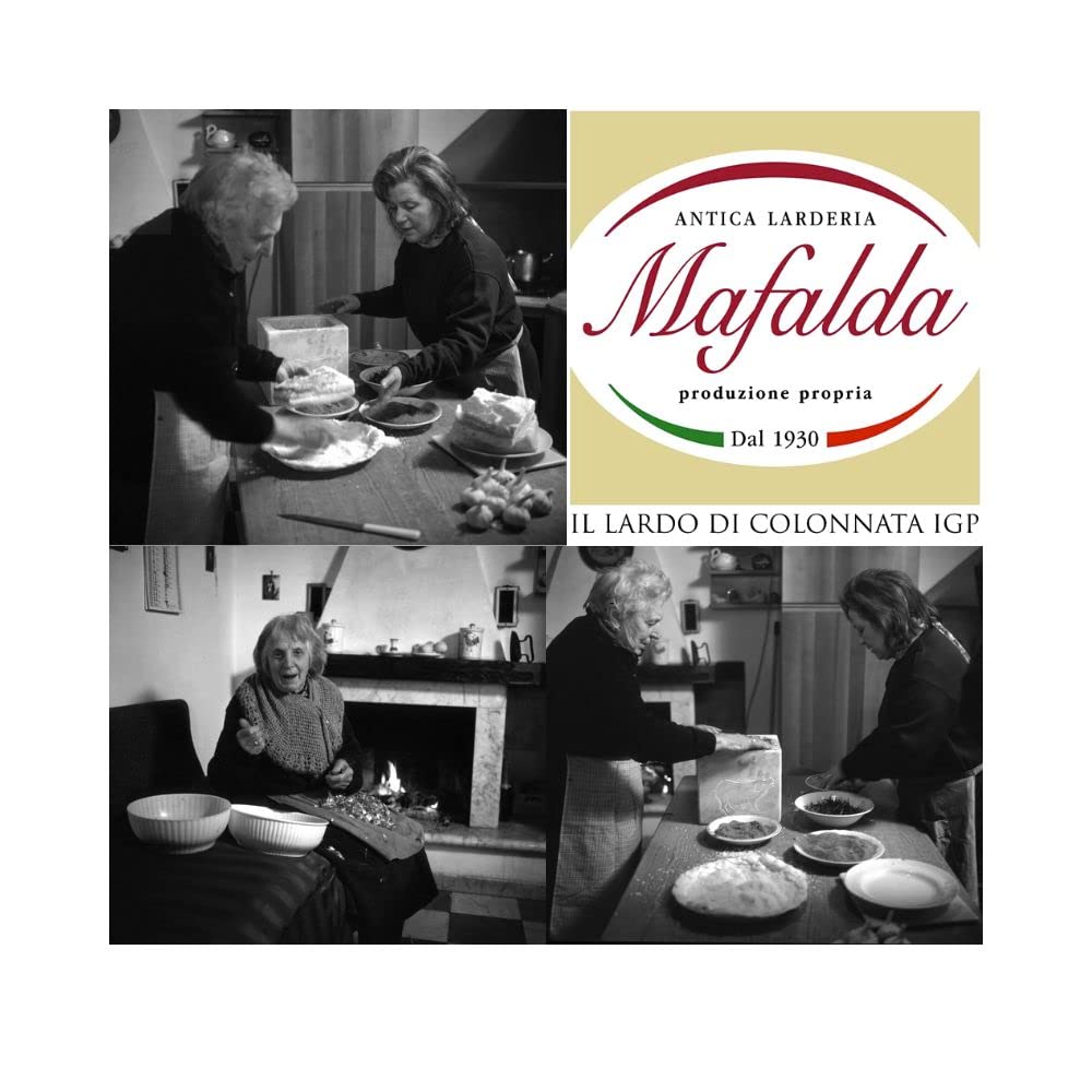 Mafalda Lardo di Colonnata IGP Special Reserve, die älteste Larderia in Colonnata seit 1930, natürlich und handwerklich, ohne chemische Konservierungsstoffe, 8 Monate gereift (1 Kg)
