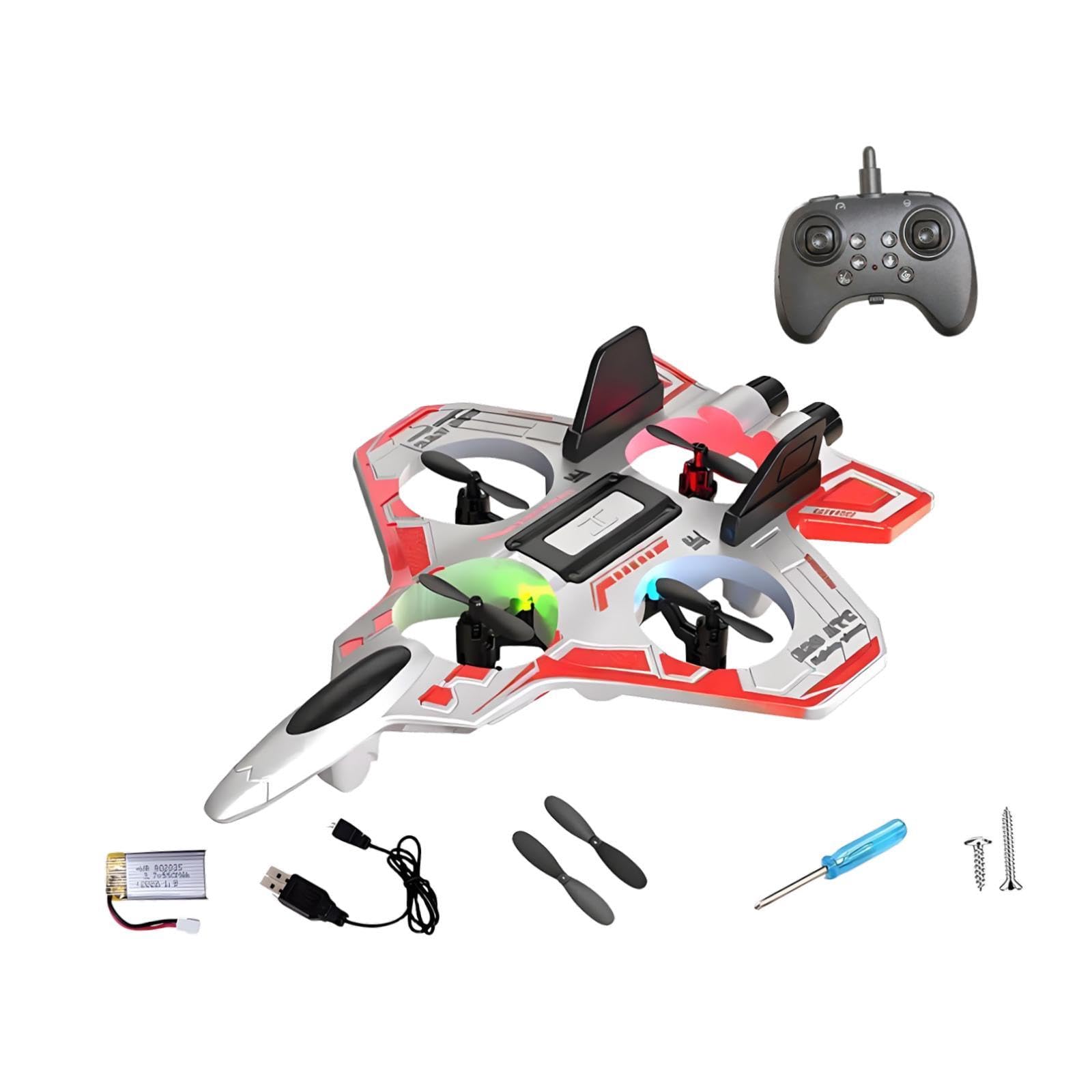 1 Avión de Juguete RC de Espuma con Control Remoto, Luces LED, Función, Material EVA, Adecuado para Niños Entusiastas, Blanco 1 Batería 300