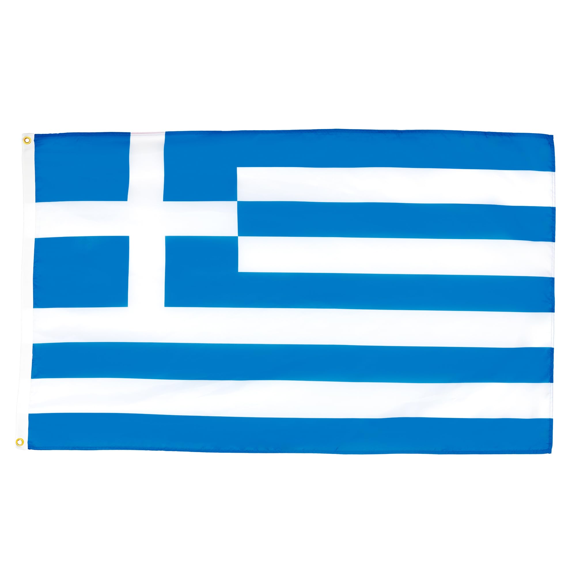 AZ FLAG - Greece Flag - 2x3 Ft - 100D Polyester Greek Banner with Two Metal Grommets - Fade Resistant - Vivid Colors - 2' x 3' Feet - 90x60 Cm