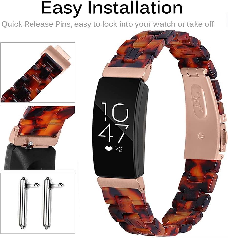Miimall Resin Strap Compatible with Fitbit Inspire/Inspire HR - Image 5