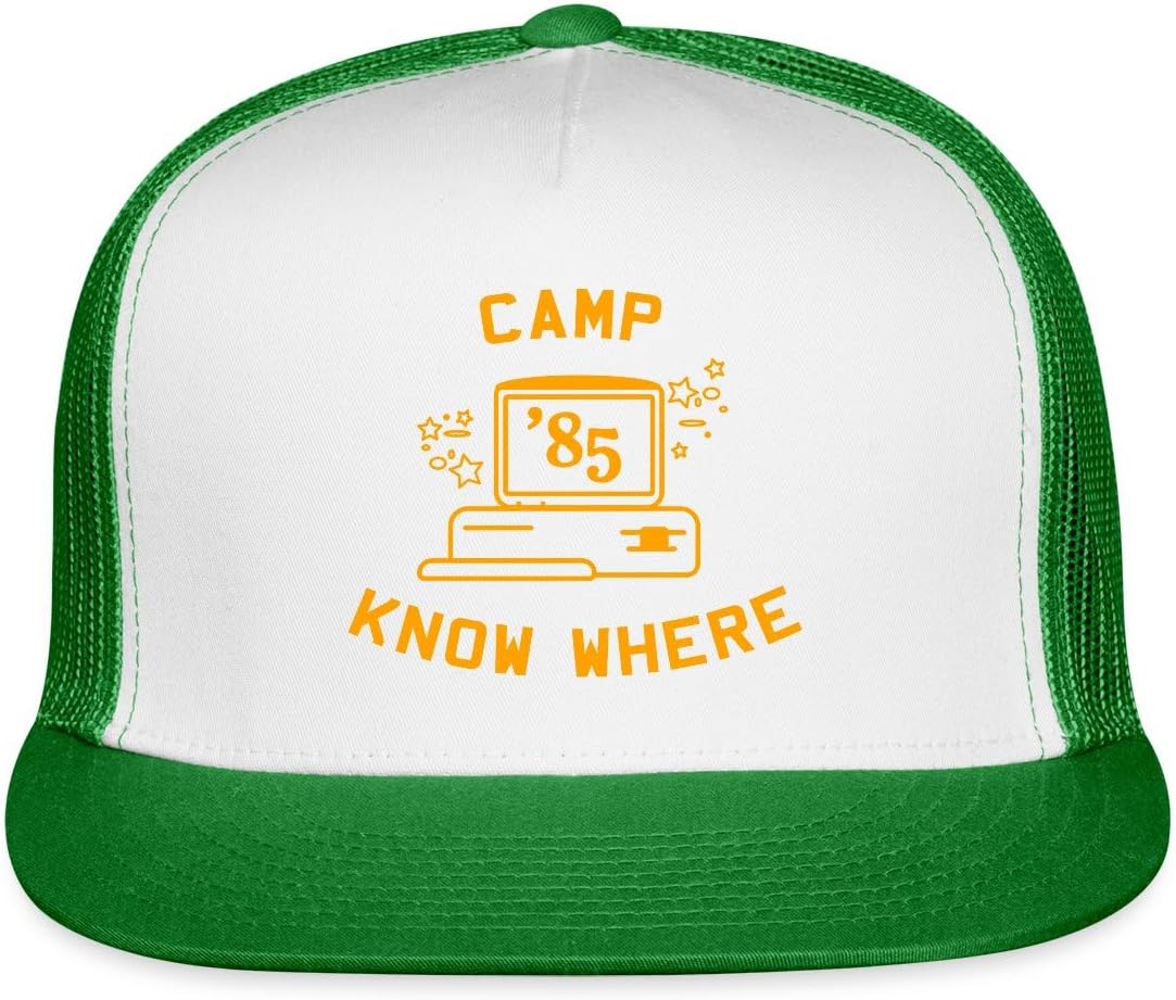 Spreadshirt® Dustin Costume | Camp Know Where | Funny Halloween Trucker Hat
