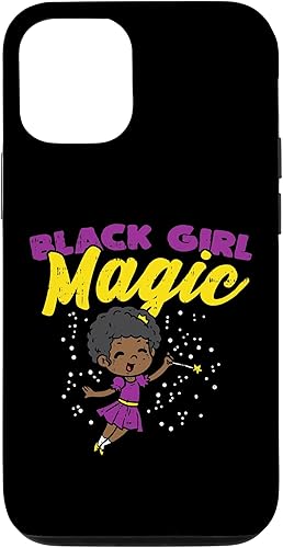 Funda de regalo afroamericana para iPhone 13 Pro Black Girl Magic Fairy Black Pride