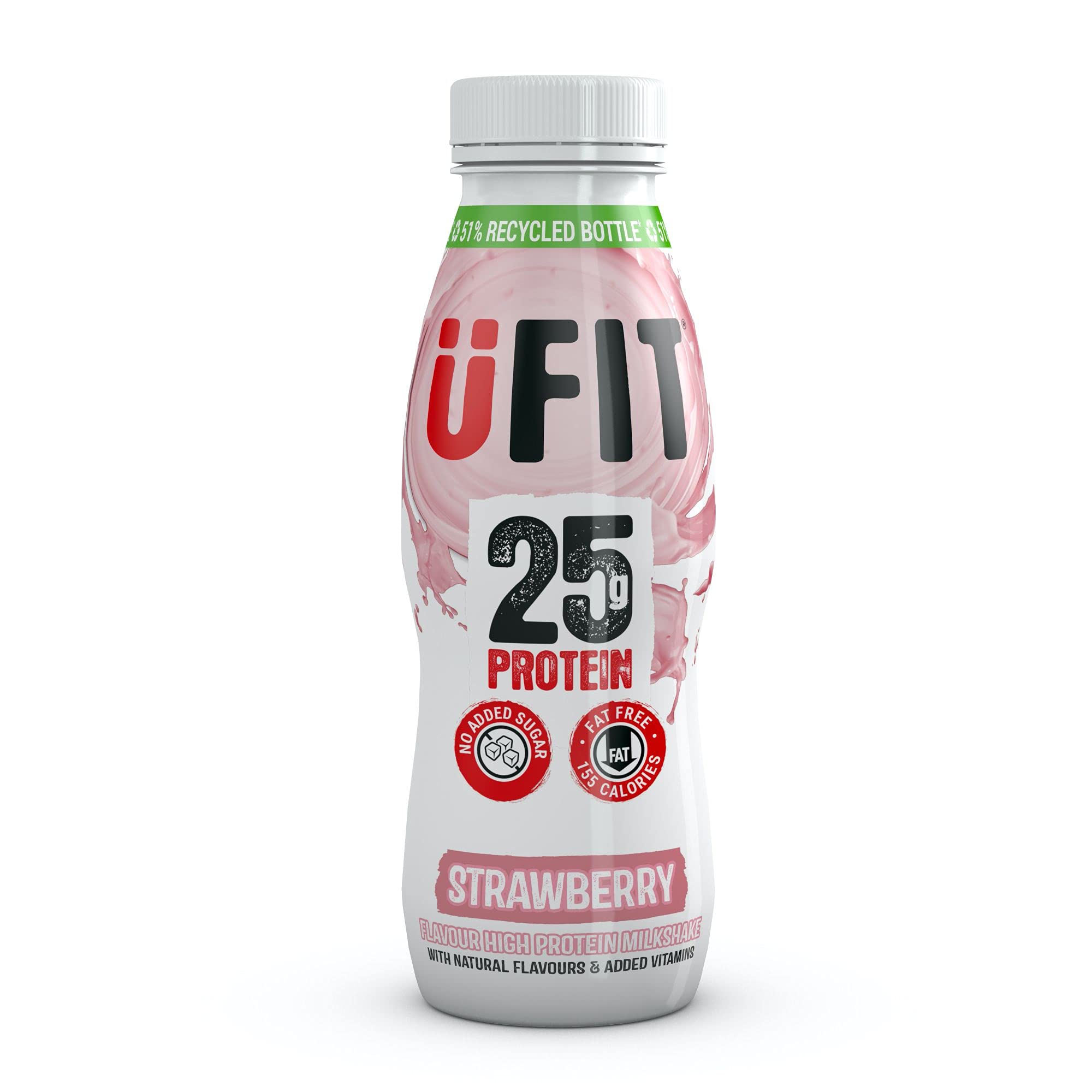 Buy UFIT High Protein RTD Shake, No Added Sugar, Low Fat, Strawberry