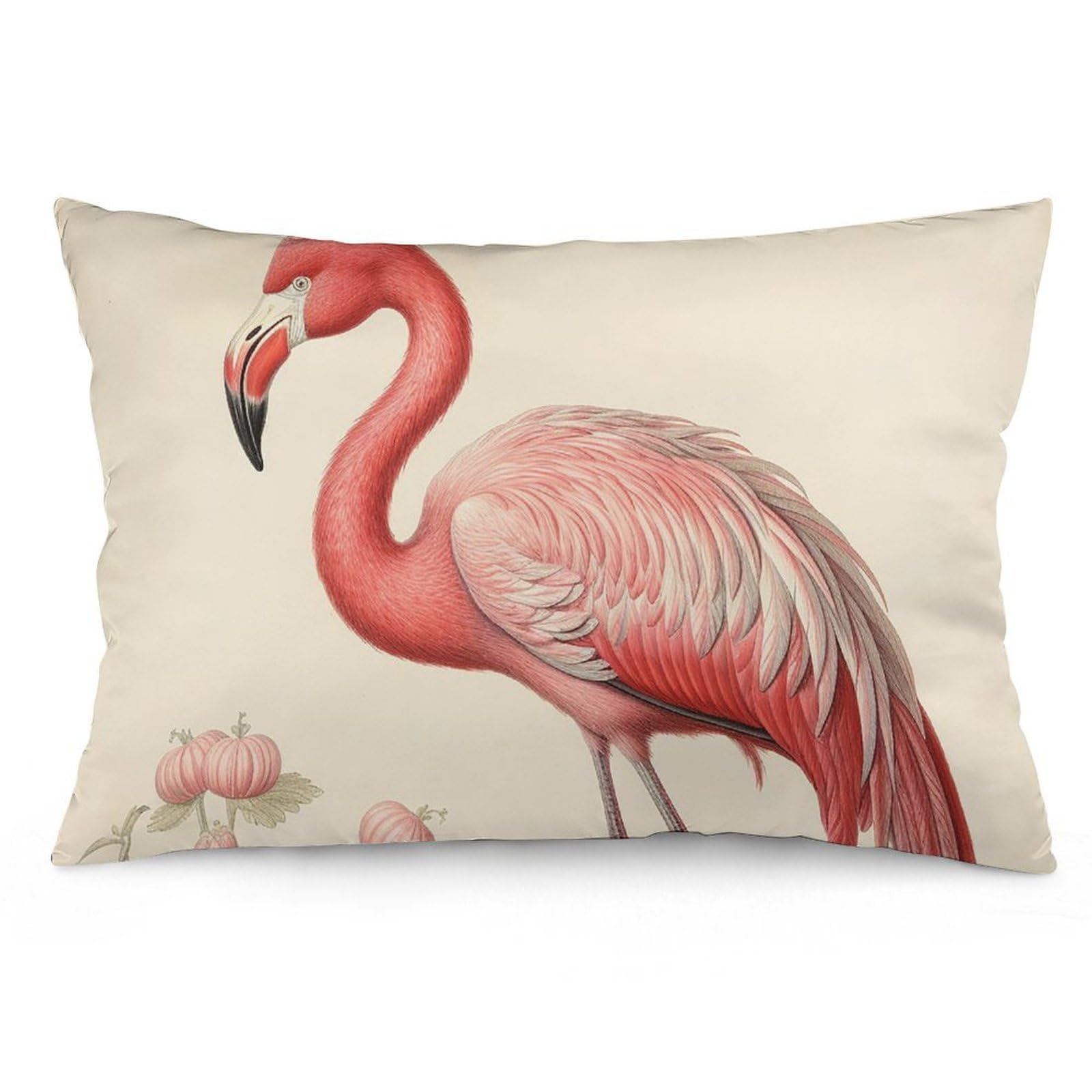 NTVOWPZO 2 Pack Decoration Throw Pillow Covers 12 "x20 Pillowcases Covers Art Flamingo Pillowcases Modern Farmhouse Home Decor Sofa Cushions Covers for Couch Bed Living Room