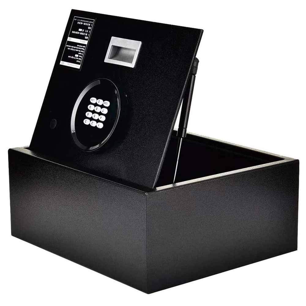 Buy Safe Box Top Opening Drawer Security Safe, Home Hidden Steel with Keypad and 2 Manual