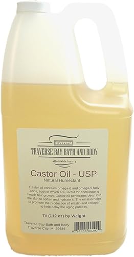 Aceite de ricino USP. Suministros para hacer jabón. 7 libras de galón. Baño y cuerpo. DIY