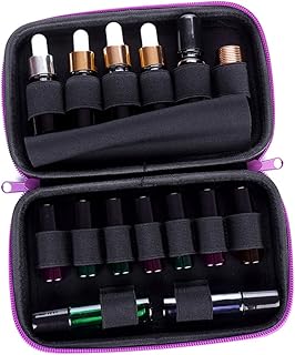 Mini Essential Oil Bag 1 PC Essential Oils Carrying Case Hard Shell EVA Shockproof Portable Bottle Bag Essential Oil Organizer for Travel Essential Oil Bottle Holder