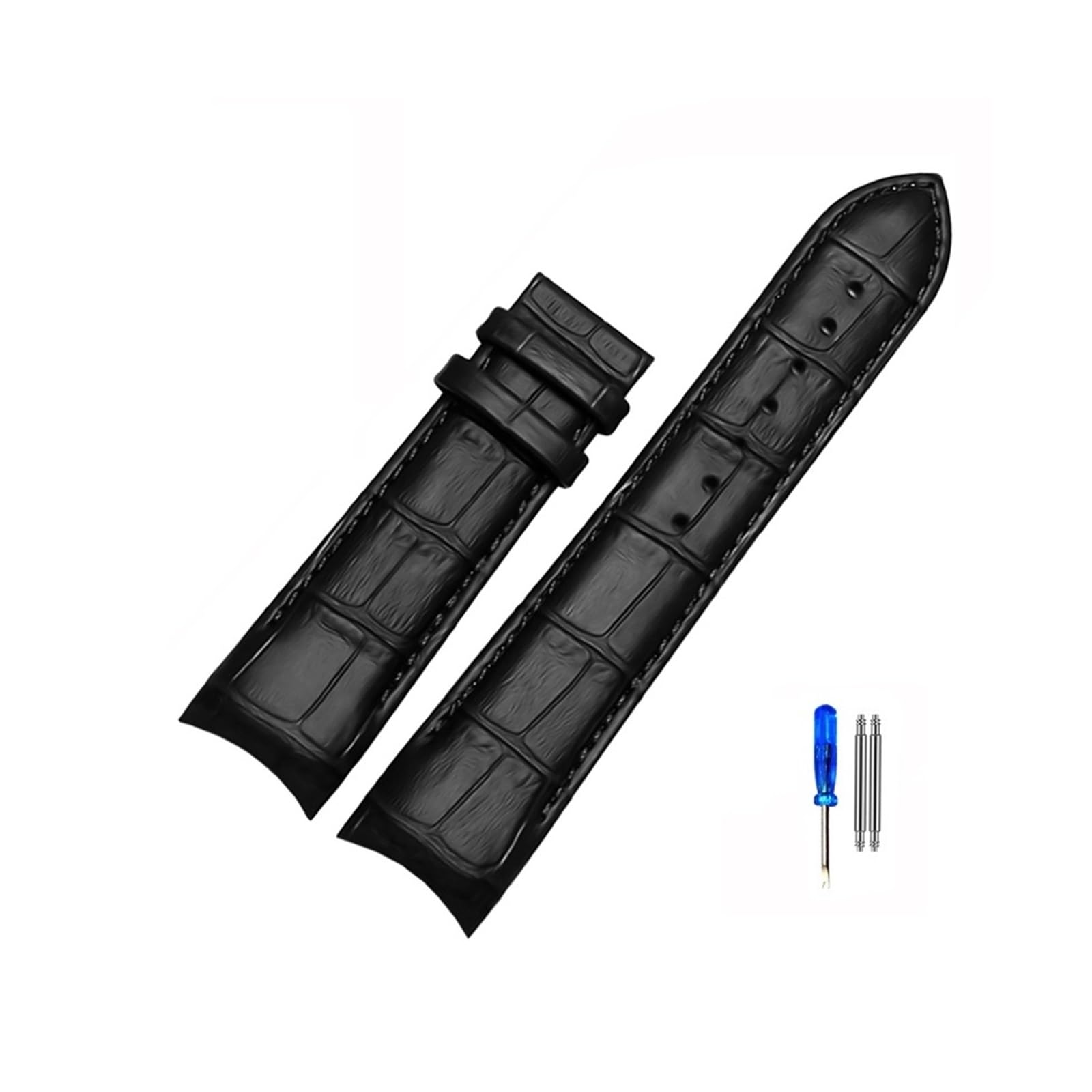 22mm 23mm 24mm Leather Curved End Watchband Fit For Tissot Watch Belt 1853 Fit For COUTURIER T035627A T035407A T035439 Men's Strap