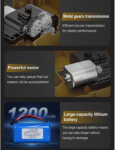 Miniatura 3 de Camión volquete súper grande de 23 pulgadas a control remoto de 12 canales, modelo de vehículo de ingeniería de vehículo de ingeniería de 12
