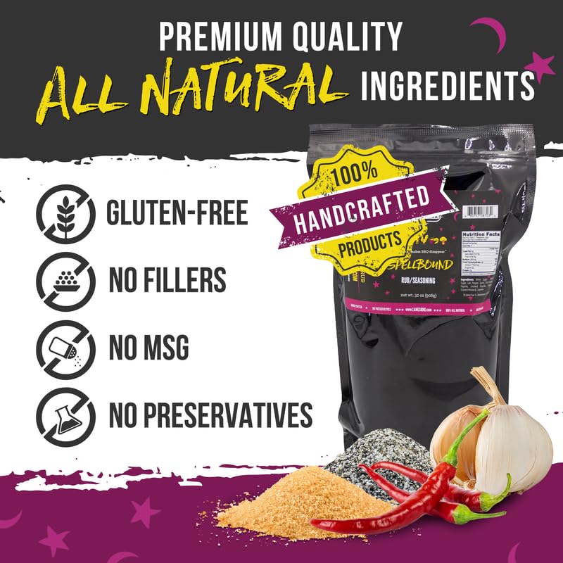 Miniatura 4 de Lane's Condimento de carne de cerdo Spellbound - Frota de cerdo dulce y ahumado de alta calidad, para costillas y para pollo  Sabor profundo, rico y