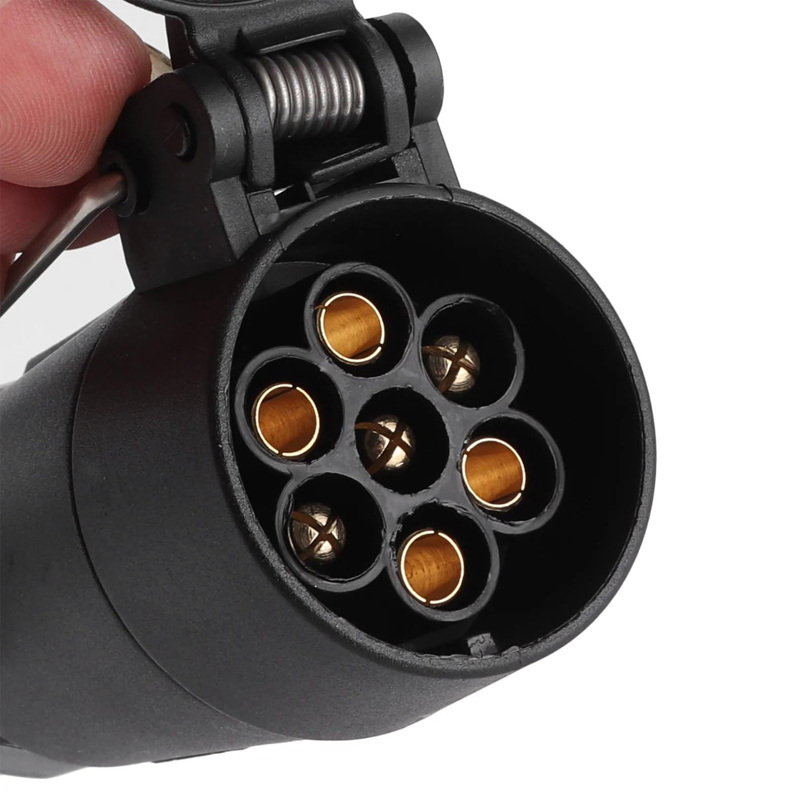 Convertidor adaptador de 4 pines a 7 pines, resistente a la intemperie, para una conexión segura de remolque y vehículo, asegurando señales de luz estables, equipo de conductor de camión