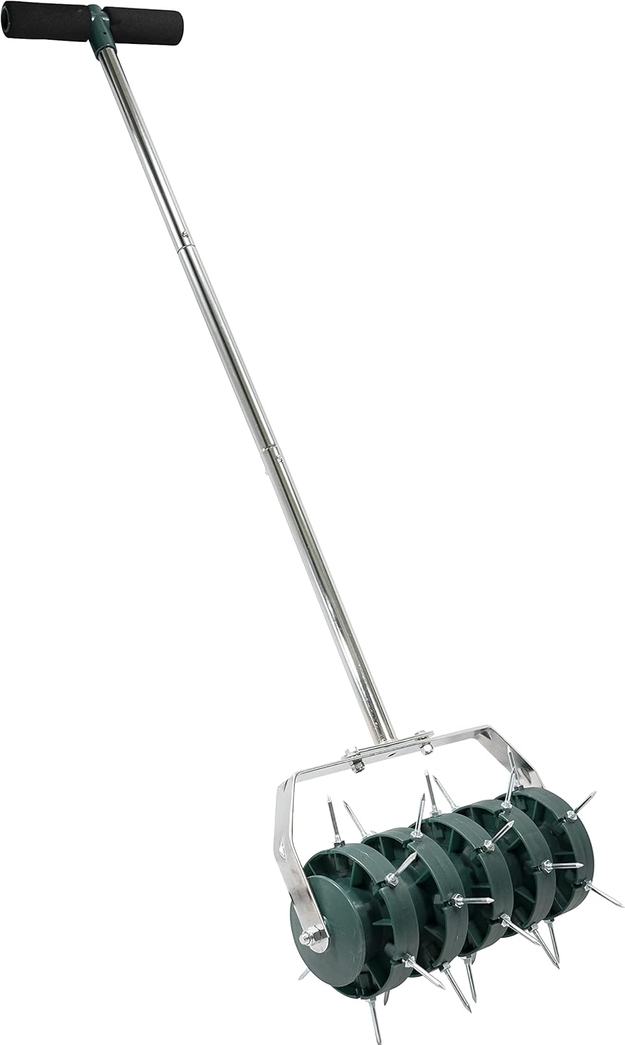 Osaava Rolling Lawn Aerator Garden Yard Rotary Push Tine