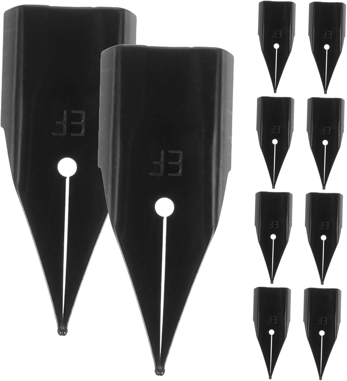 10pcs Stainless Steel Pen Nibs for Calligraphy Practice