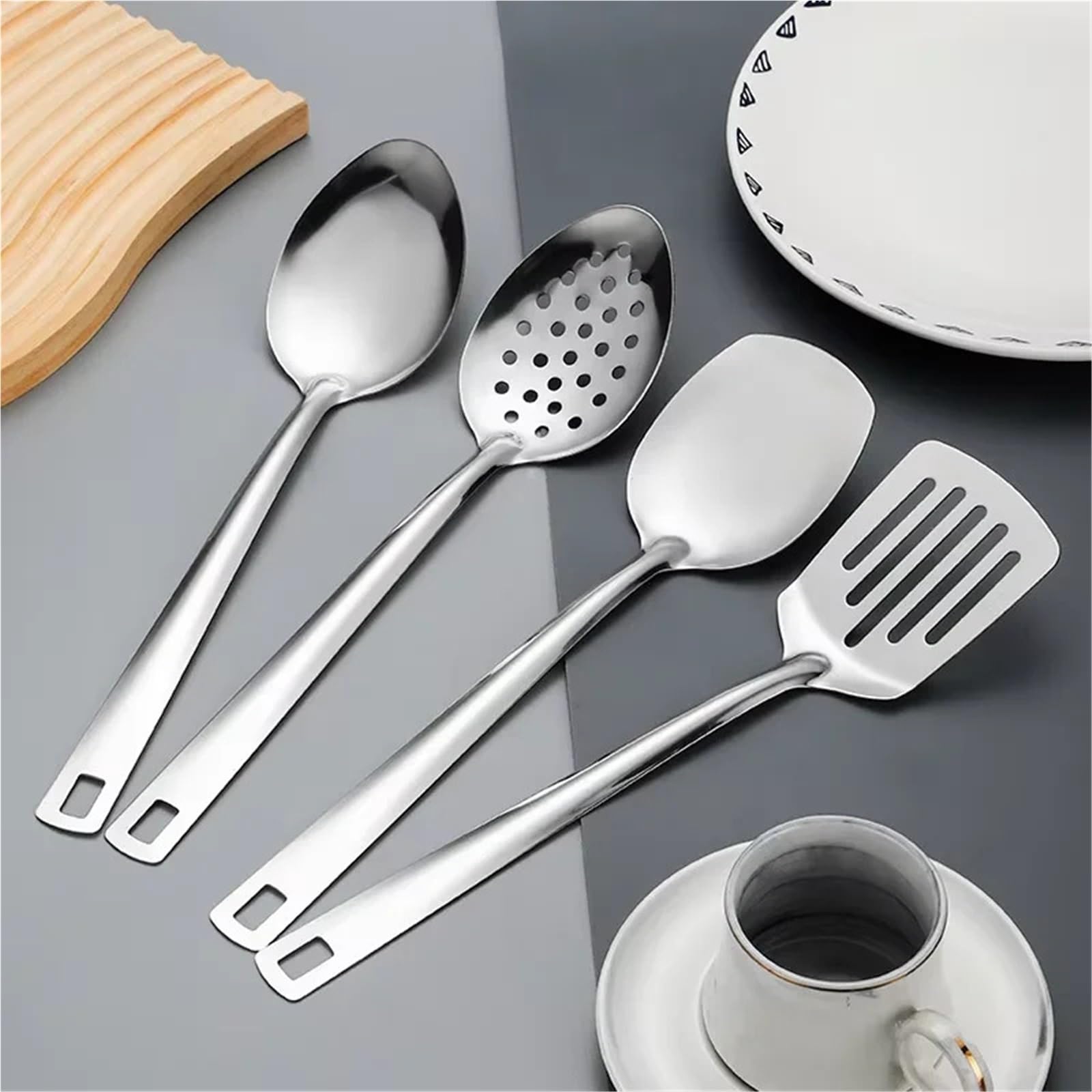 3er-Set (6 Stück) Edelstahl-Spatel-Set Für Küchen Und Schränke