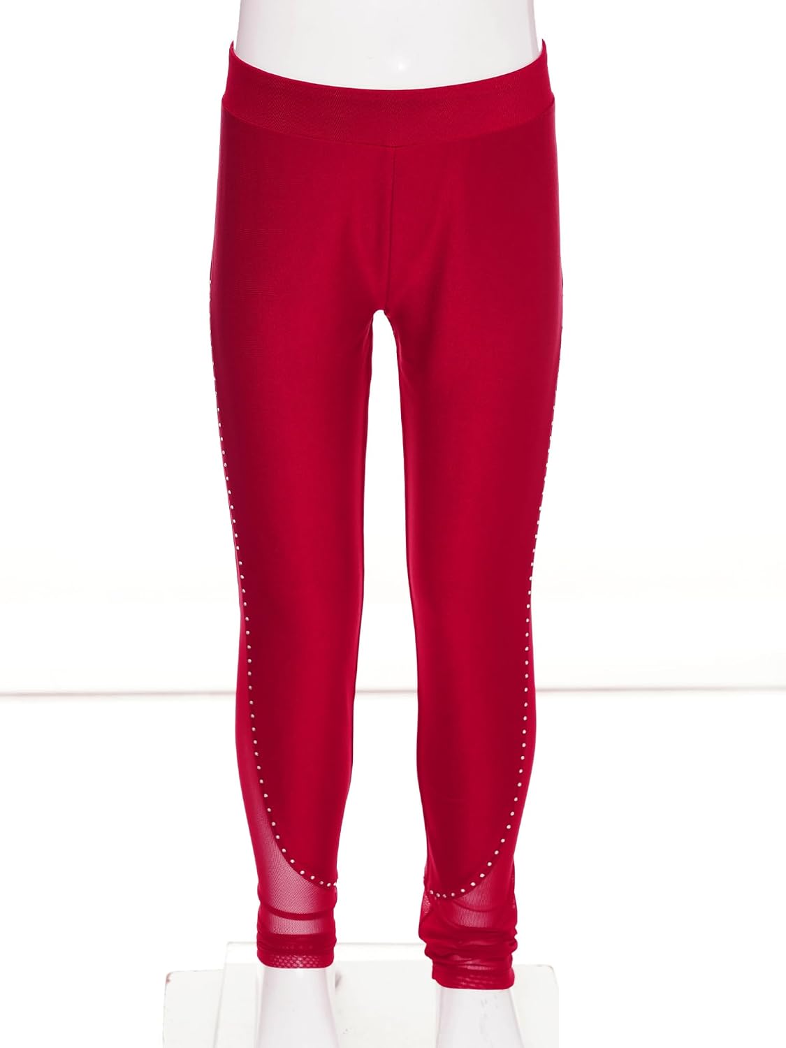 ranrann Kids Girls Athletic Leggings for Teens Girls High Waist Yoga Dance Pants Skating Tights Running Jogging Jeggings