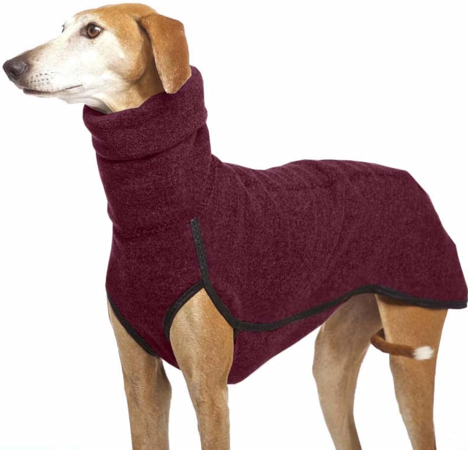 Autumn and Winter Warm Greyhound Labrador Shepherd Dog Clothes for Large Dogs High Neck Shirt Stretch Fleece Sweater for Dogs Vest Jacket for Pets
