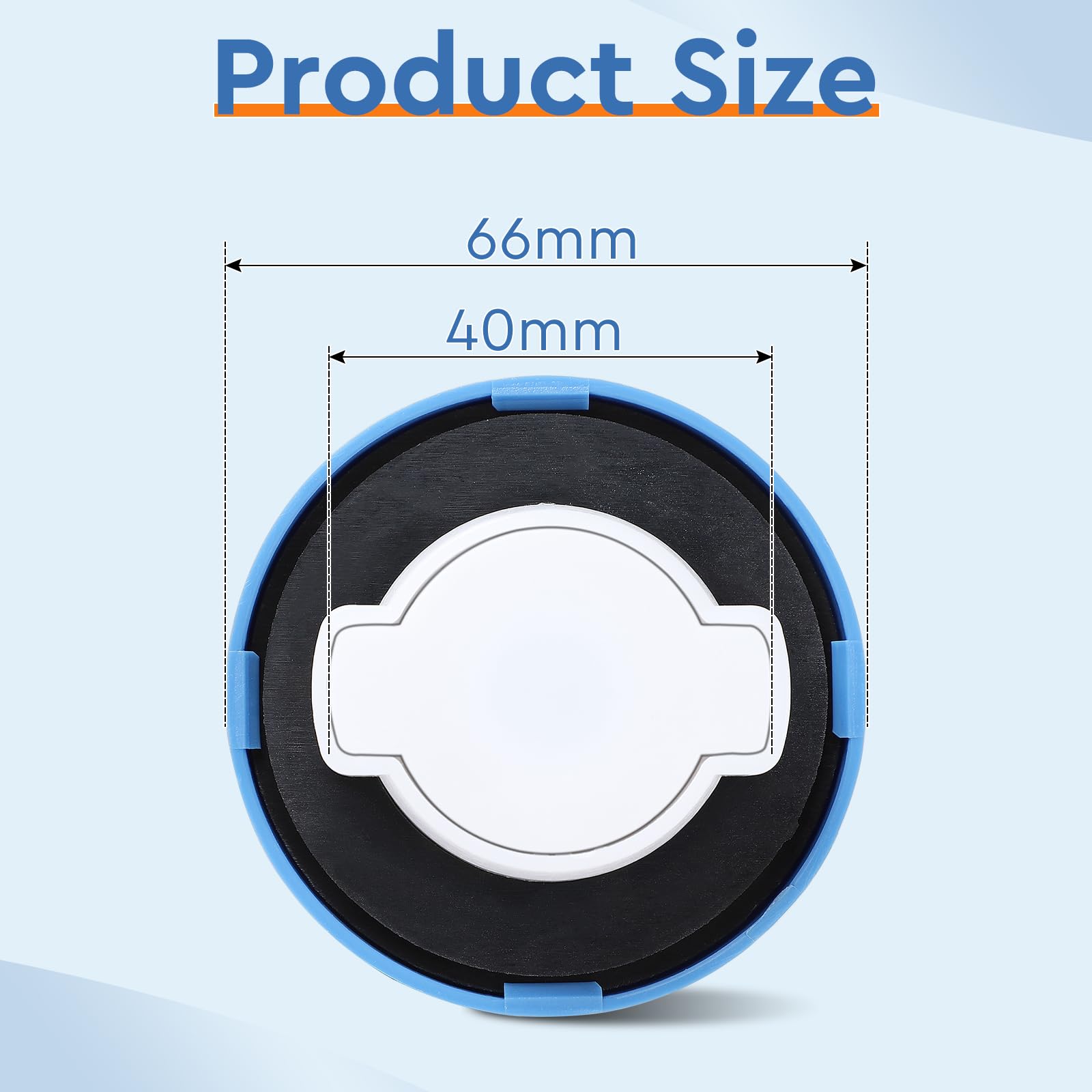 FUTURETIME Tappo AdBlue Bloccabile con 2 Chiavi per diametro interno da 40 mm, in Plastica, compatibile con Mercedes-Benz, MAN, Scania, Volvo, Iveco e DAF