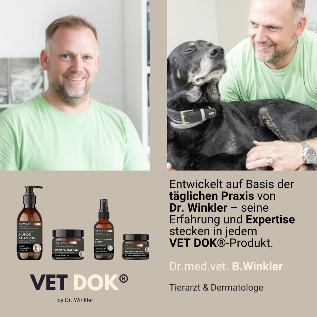 by Dr. Winkler – Anti-Juckreiz Spray & Wundspray mit Manuka-Honig – Für Hunde, Katzen, Pferde & Kleintiere – Bei Zeckenbissen, Wunden, Allergien & sensibler Haut 75ml